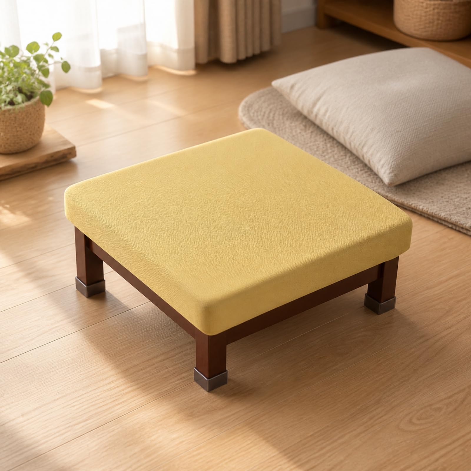 Banco Meditación Resistente | Portátil, Taburete para Arrodillarse, Oración, Café