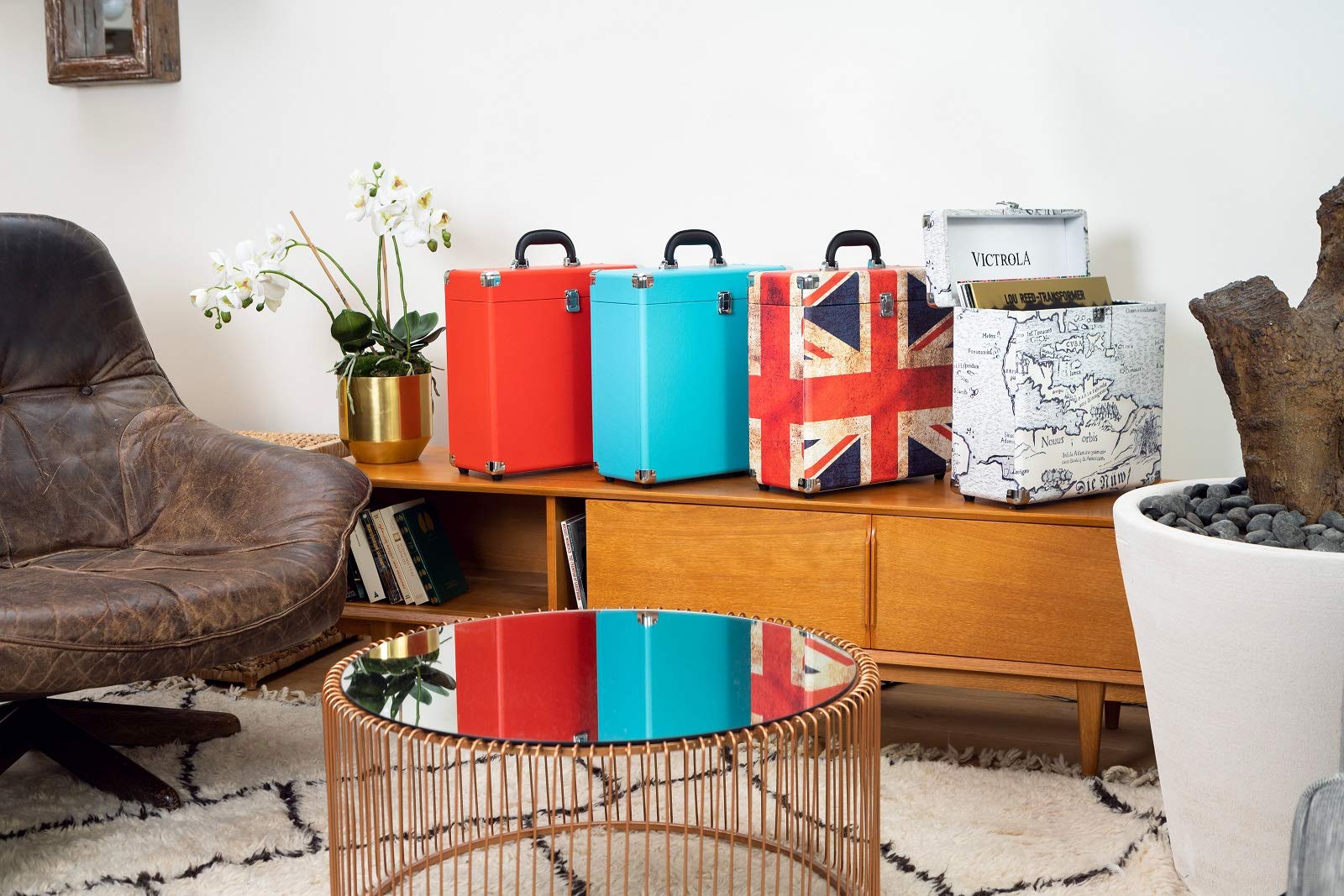Victrola Valise à vinyles range/transporte 30+ albums