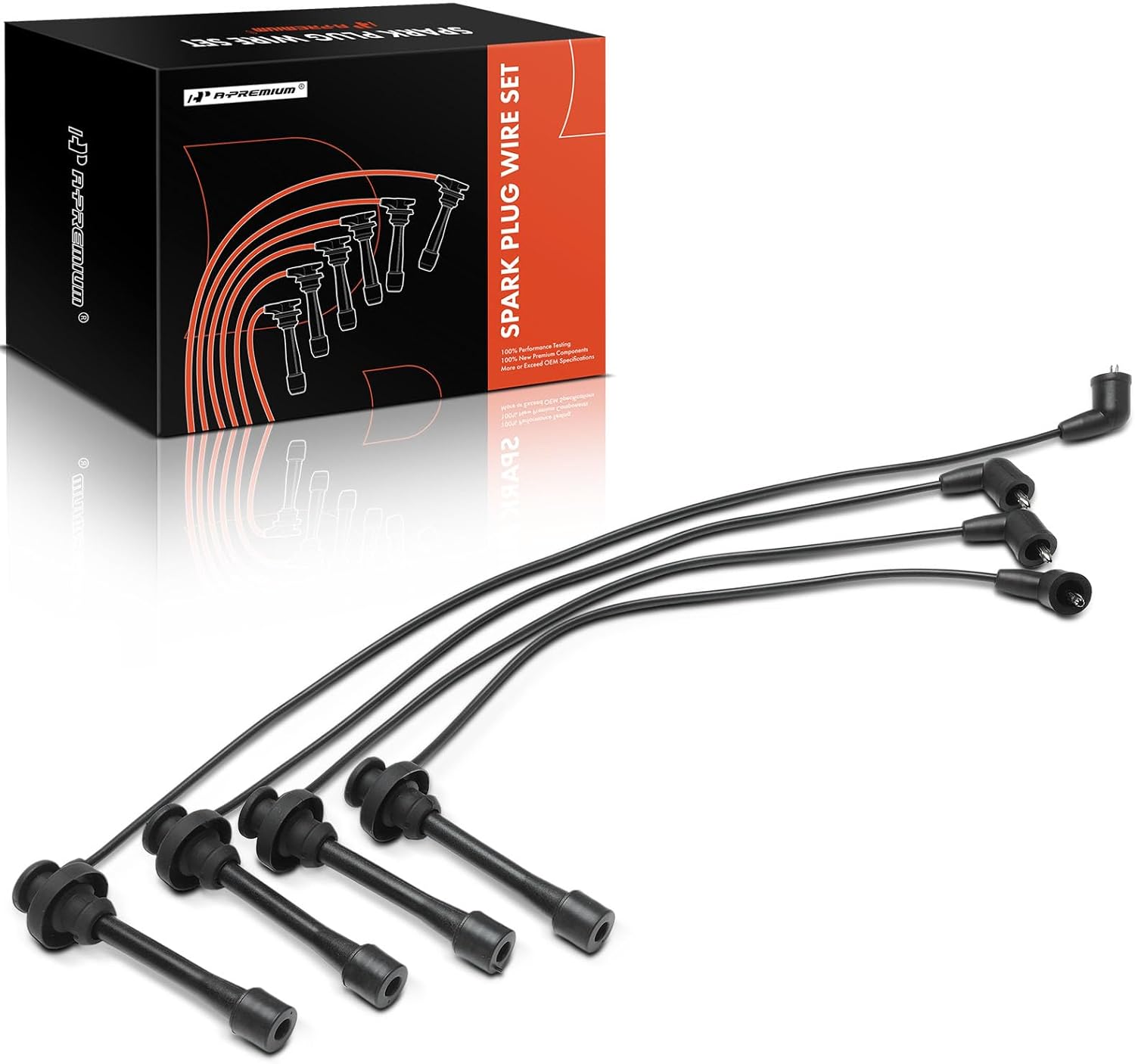 A-Premium 4PCS Spark Plug Wires Compatible with Mitsubishi Eclipse 1996 1997 1998 1999 2.4L