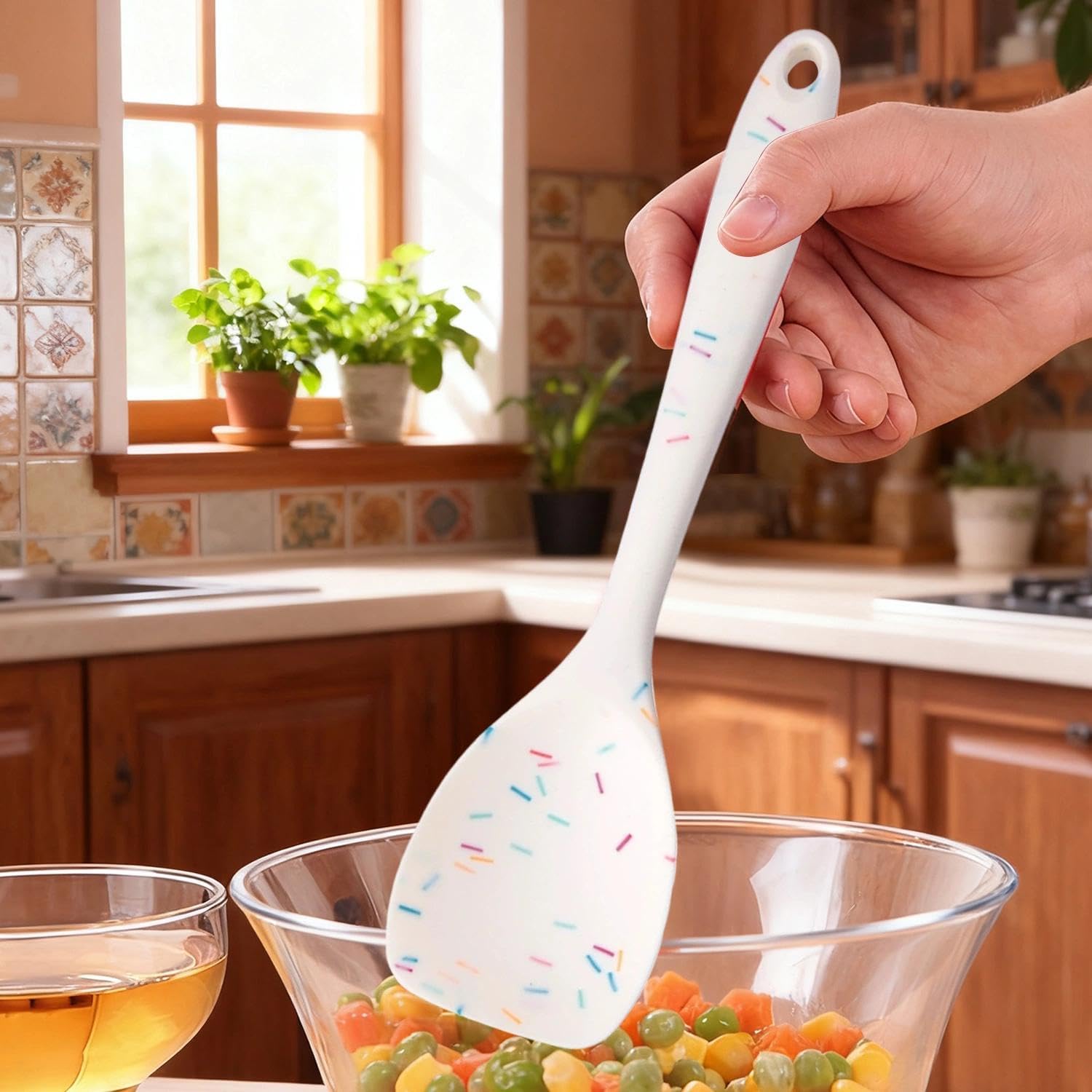 Flagship | Heat-Safe Cooking Spoon for Stirring and Serving Non-Scratch Utensil for Pots Pans Soup Sauce Mixing Easy Clean for Home Kitchen 2026
