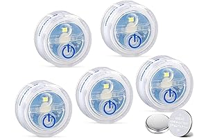 LUXPRO Waterproof Micro LED Puck Light - Adhesive, Small Light Ideal for...