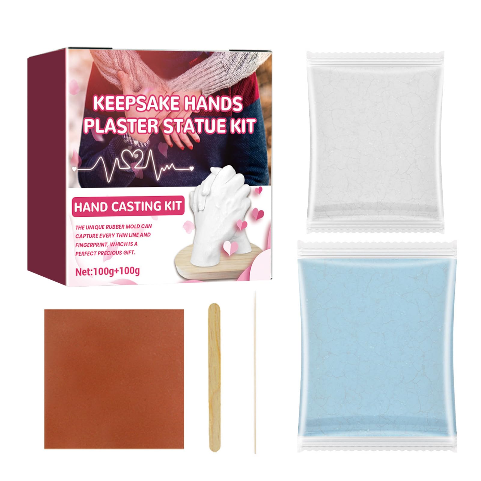 Youding Hand Mold Casting Kit | Hand Plaster Kit | Sculpture Hand Mold Foot Casting Kit | Plaster Hand Mold Casting for Family and