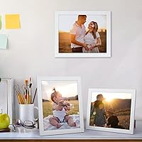 Vista 7 de Giftgarden White 4x6 Picture Frame Pack of 12, Multi White Woodgrain 4 by 6 Photo Frames Bulk for Wall or Tabletop Display Blanco