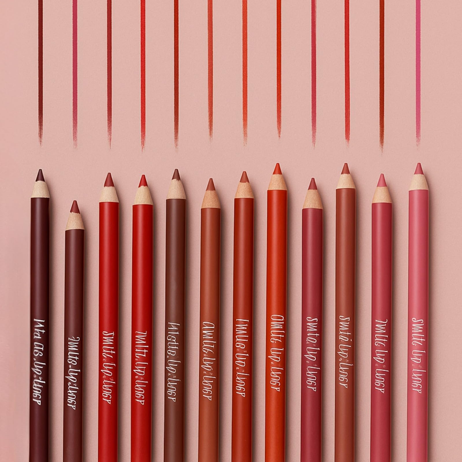 HUDACRUSH Super Matte Lipliner Set Of 12 - Pencil Waterproof, Nude, Professional Multicolored Long-Lasting for Women and Girls - Image 3 thumbnail