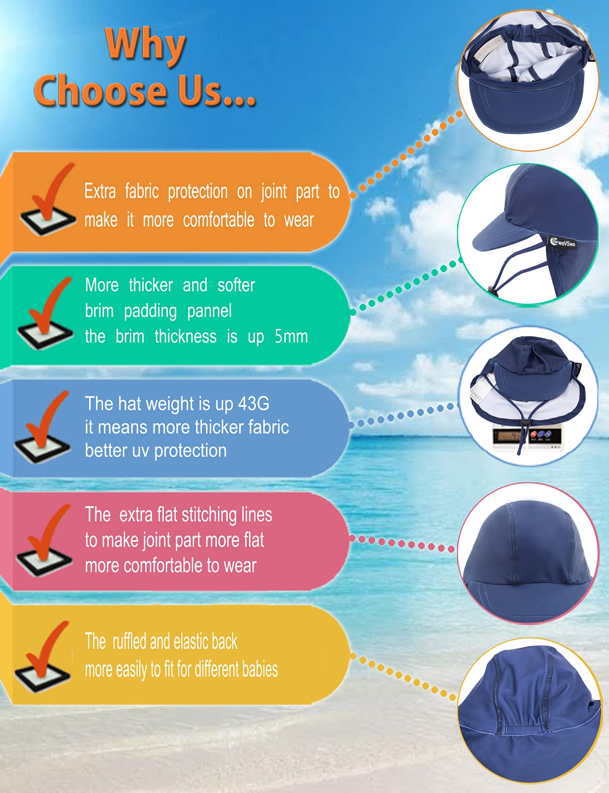 weVSwe Baby Toddler Boy Swimsuit Long Sleeve Baby Swimwear UPF 50+ Sun Protection Rash Guard Swimming Costume with Crotch Zipper 0-3 Years — view 85