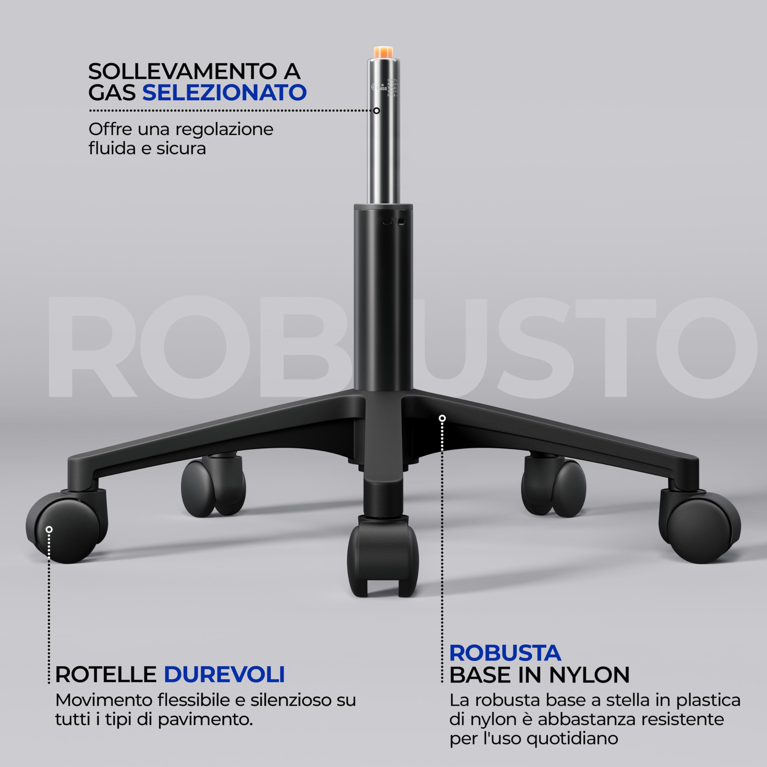 Yaheetech Sedia da Ufficio Scrivania Ergonomica Lombare in Rete Traspirante Reclinabile Altezza Regolabile Girevole con Braccioli e Ruote Portata 136 kg Nera