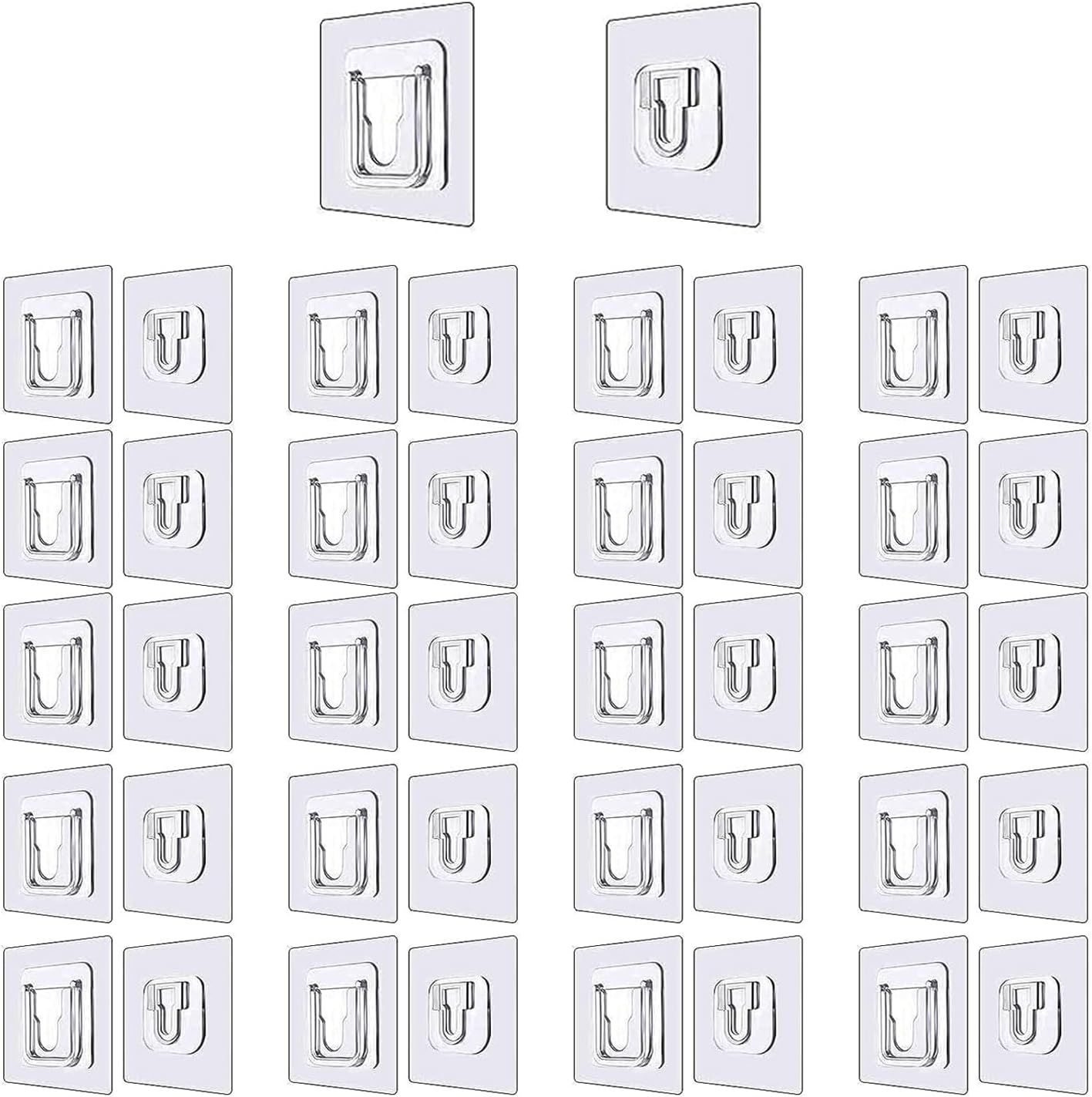 Heavy Duty Single-Notch Precision Iron Picture Hangers with Screws, 20 Pack, Holds Up to 100 lbs, Silver