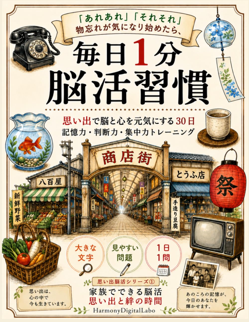 毎日1分 脳活習慣: 昭和の思い出で脳と心を元気にする30日 (あれあれ それそれ 能活習慣シリーズ)