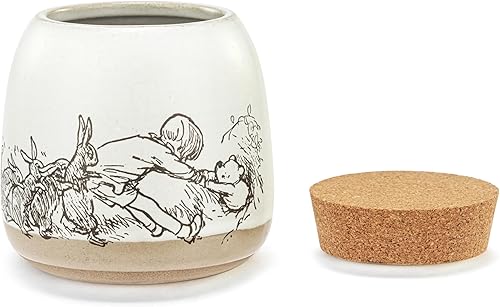 Miniatura 6 de DEMDACO Heartful Home by Tracy Pesche Collection - Tarro de almacenamiento de galletas con diseño de corazón rojo y rayas negras, tamaño mediano,