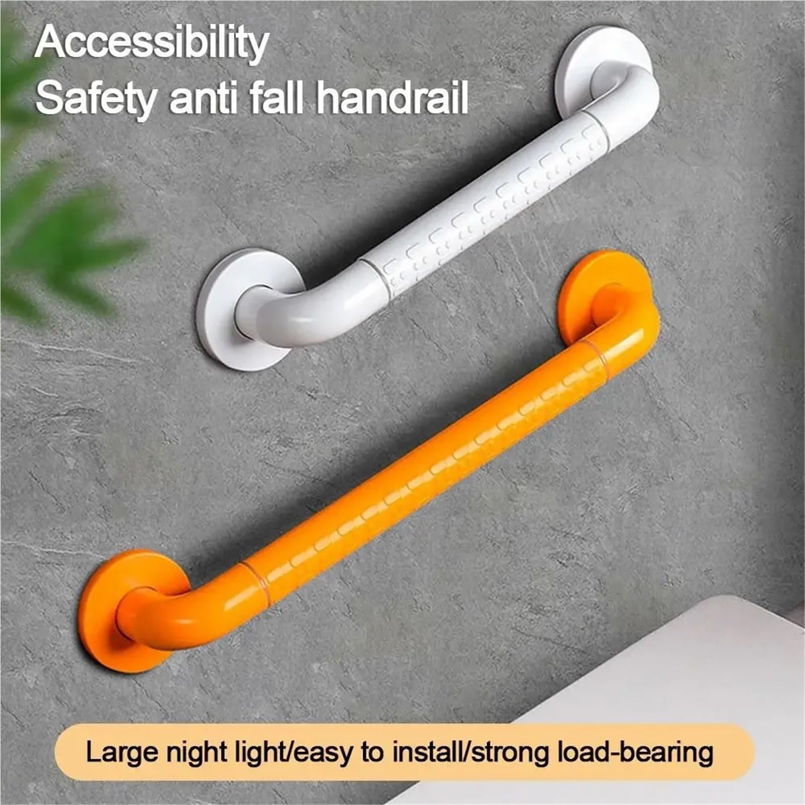 Maniglia di Sostegno per Vasca da Bagno, Maniglia di Sicurezza per WC, corrimano, utile Supporto di Sicurezza per Doccia, portasciugamani(FS-White,50cm)