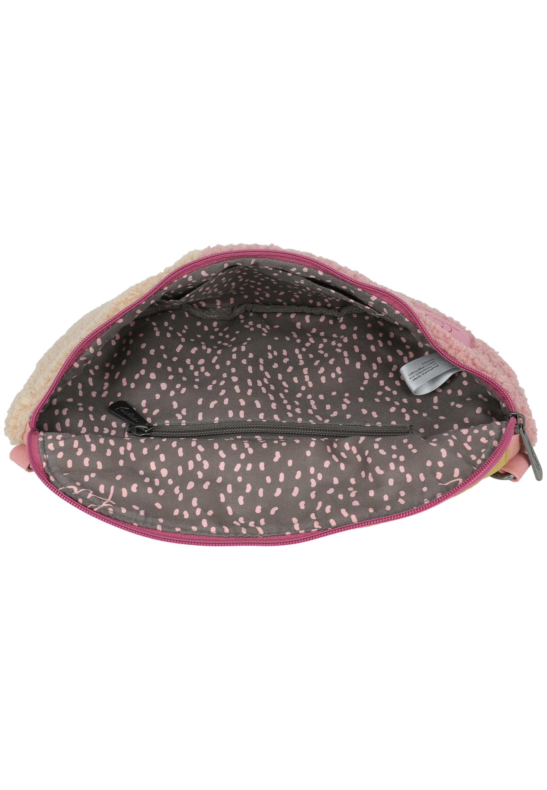Fritzi Bum Medium Limited Teddy Multi Damen Polyester Bauchtasche Waist Bag Gürteltasche Crossbody Umhängetasche mit Reißverschluss Kunstfell Bunt für Alltag Reisen Freizeit 3 L Mehrfarbig