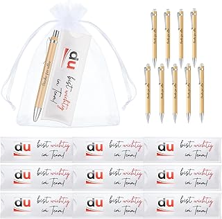 10 Sets Du Bist Wichtig im Team Geschenke, Schokoriegel Hülle Filze + Holz Glücksstift+ Geschenktüten, Team Geschenke Arbeit Kollegen, Mitarbeiter Geschenk, Dankeschön Geschenke