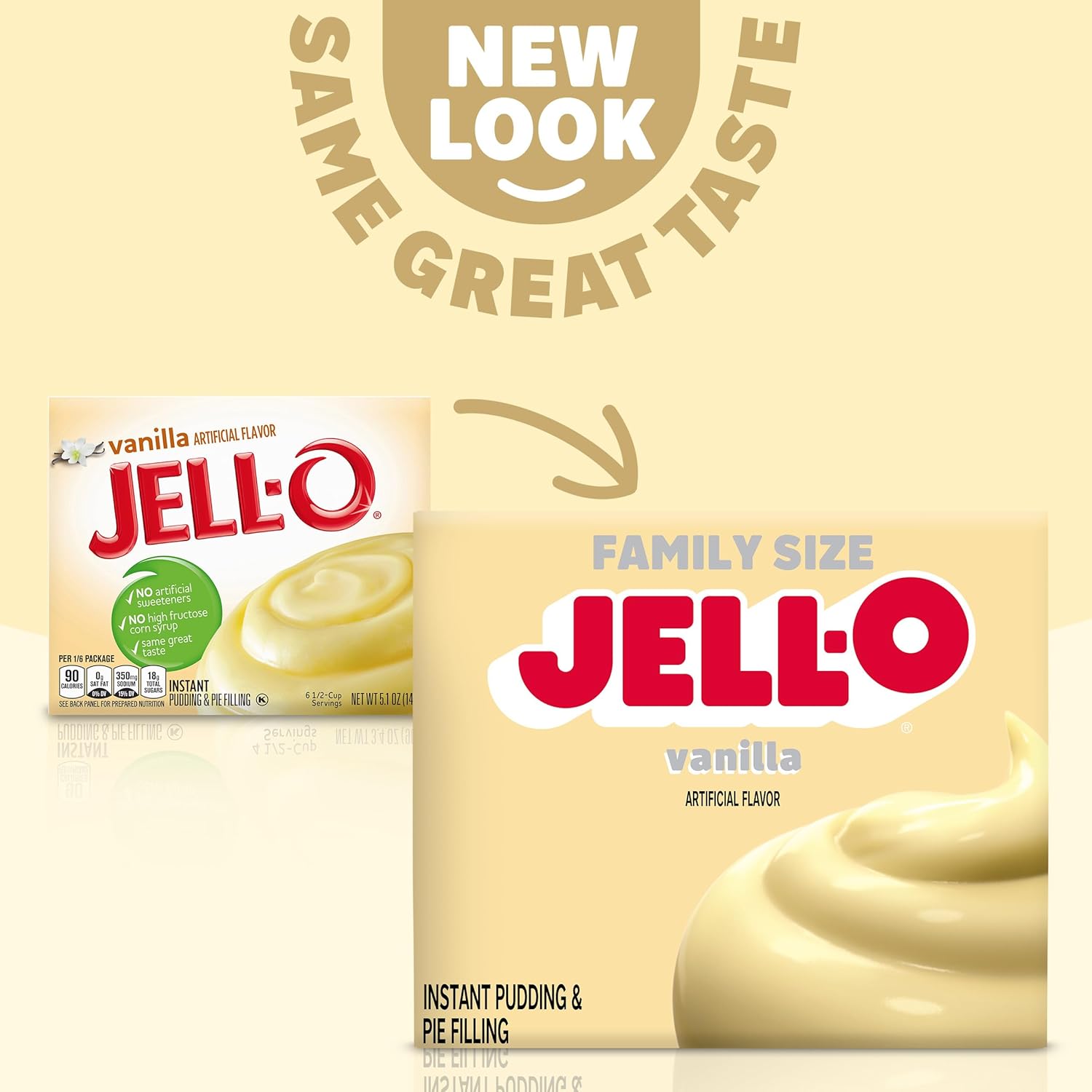 Jell-O Vanilla Instant Pudding & Pie Filling Mix (24 Ct Pack, 5.1 Oz Boxes)