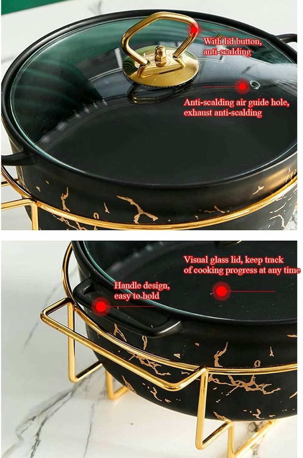 Buffet Set to Stove - Ceramic Stove with Imitation Marble Finish - Assignment and Buffet Stove for Buffets, Weddings, Parties, Banquets, Events ~/