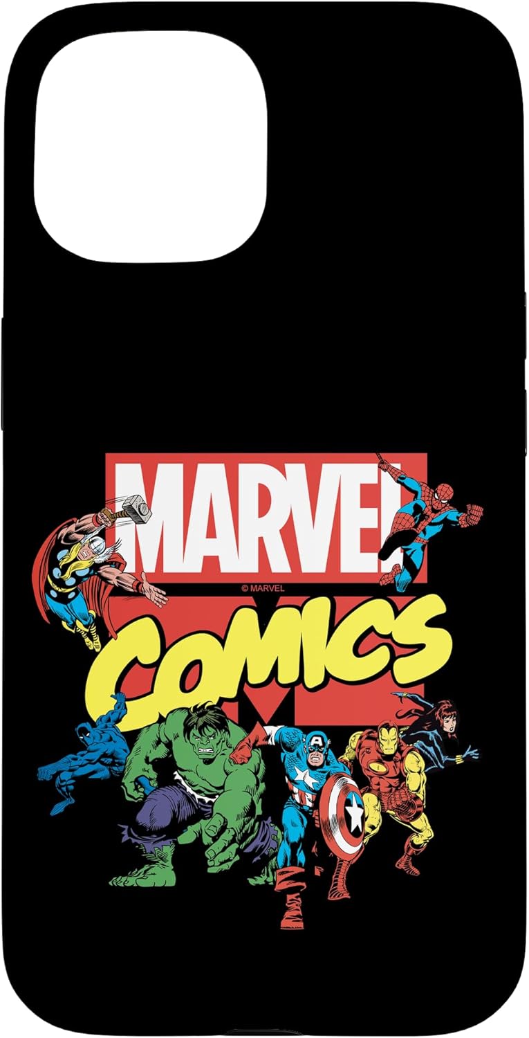 iPhone 15 Pro Max Marvel Comics Group Shot Classic Logo Case
