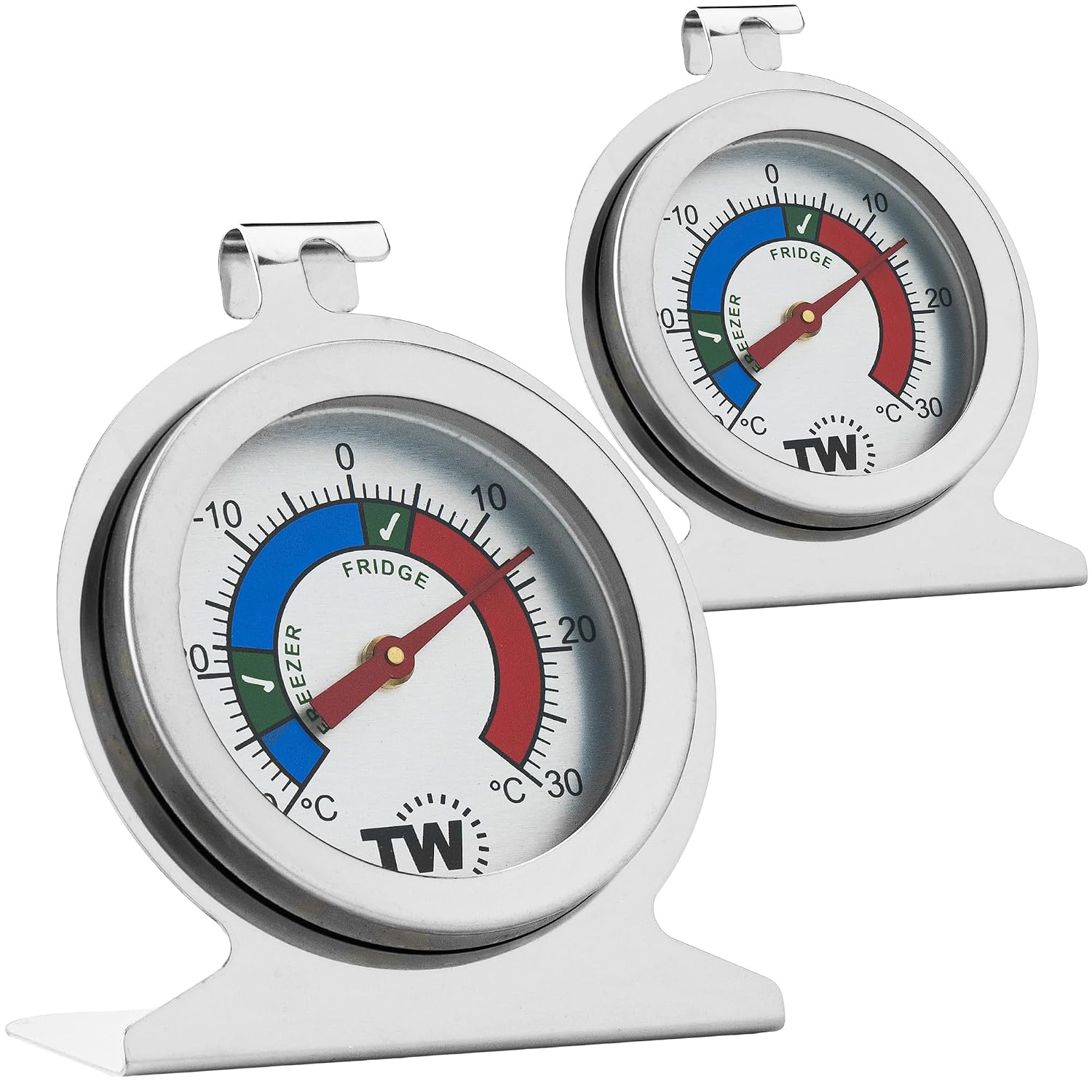 Fridge Freezer Thermometer Twin Pack to Monitor Refrigerator Temperature