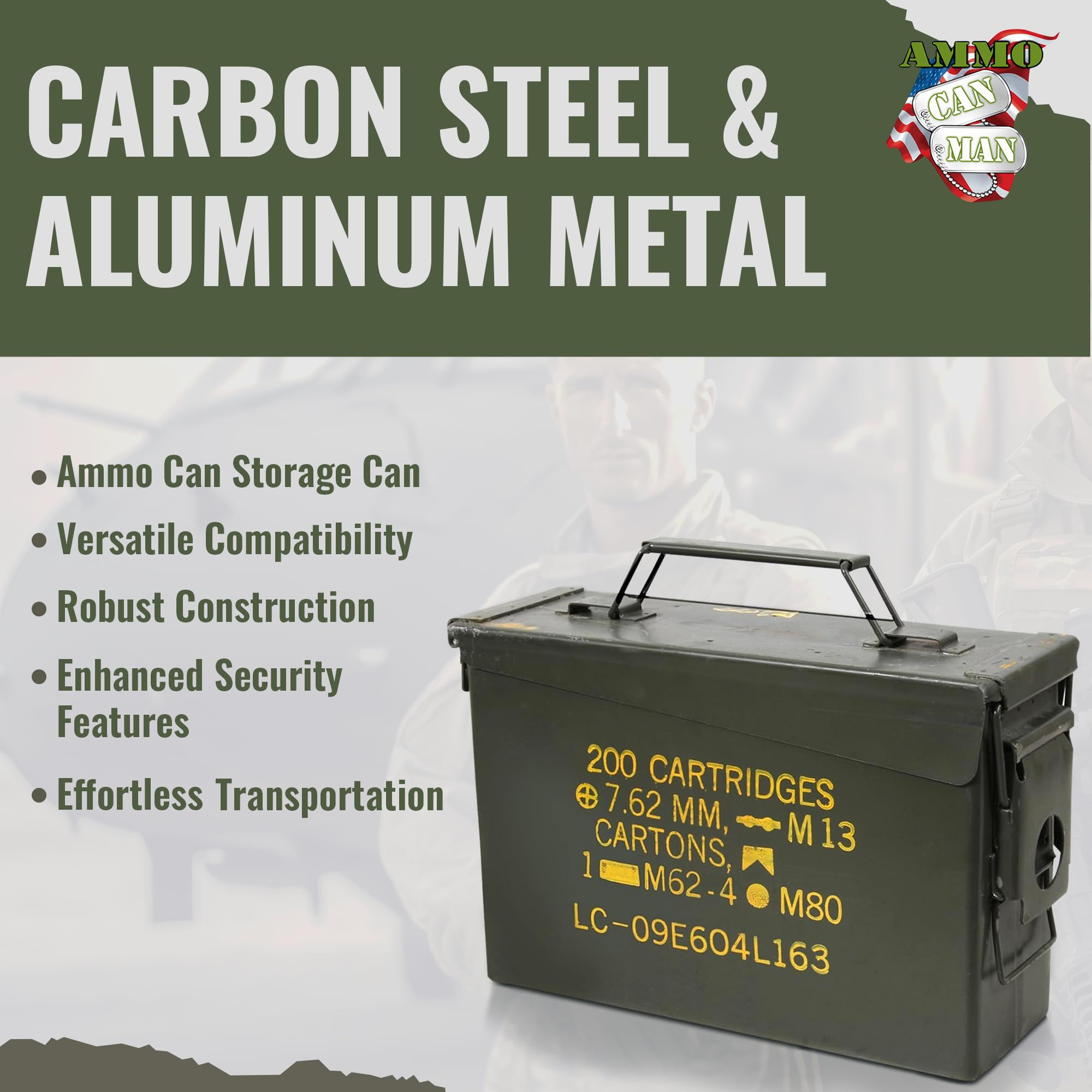 Amazon.com: 30 Cal Ammo Storage Can (3 Pack) – Carbon Steel