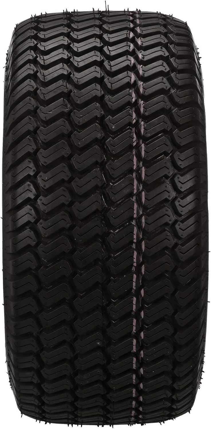 RM Cart 18x8.50-8 Turf Tires on 8x7 Alloy Steel Wheel Assemblies for Mowers and Golf Carts (Set of 2) (White)