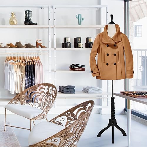 Miniatura 6 de Cuerpo de maniquí para mujer, forma de maniquí, torso de maniquí con soporte para exhibición de 60 a 67 pulgadas, altura ajustable para coser base