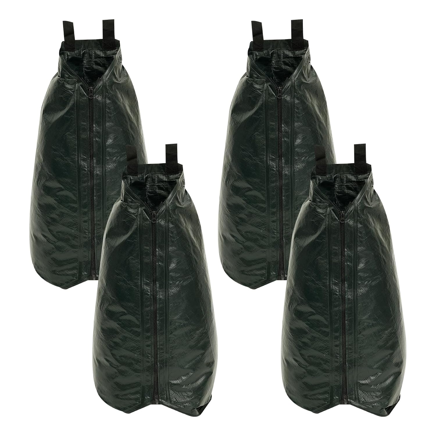 4Pcs 20 Gallon Thickened Tree Watering Bag Refillable Multipurpose Drip Irrigation Watering Bag with Zipper for Deep Root Targeting(4,Green)