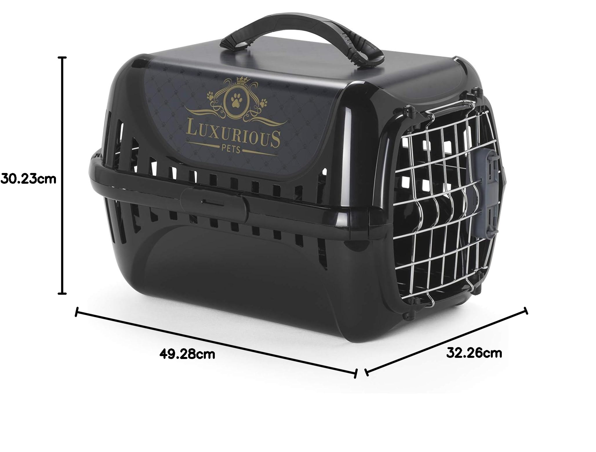 MODERNA Luxurious Pet Voyager Panier pour Chat 49,4 x 32,2 x 30,4 cm