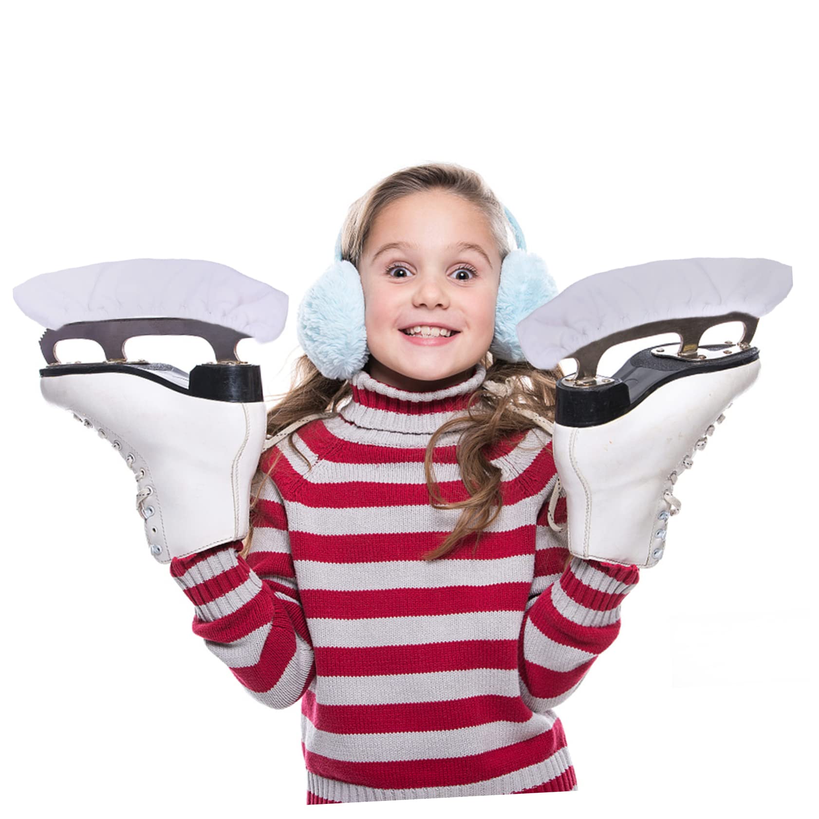 SUPVOX 3 Paia di Protezioni per Pattini in Flanella per Pattini per Bambini Bianchi