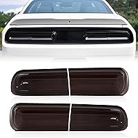 Vista 1 de KEWISAUTO Cubierta de luz trasera para Dodge Challenger 2015-2023, cubiertas de lámpara de luz trasera, decoración para accesorios Dodge Challenger