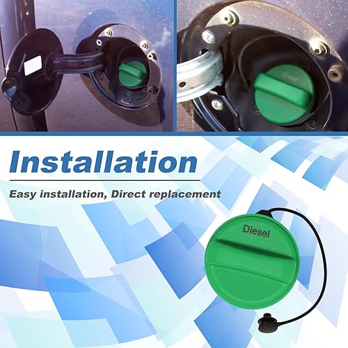 Miniatura 5 de Tapa de llenado de depósito de combustible compatible con Chevy Cruze Equinox Silverado 2500 HD 3500 HD Suburban 2500 3500 HD GMC Sierra 2500 HD