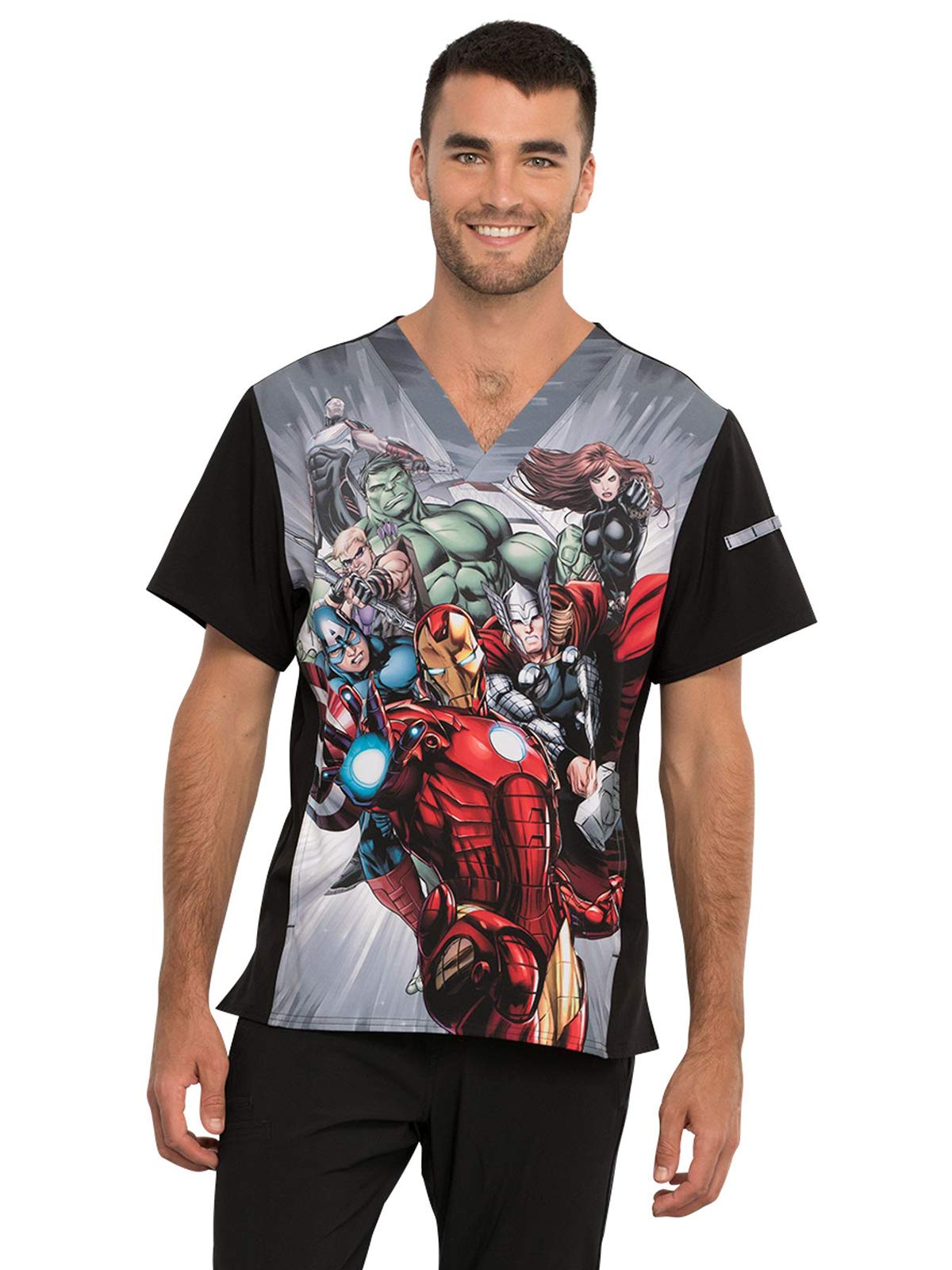 CHEROKEEMen Scrubs Top V-Neck TF708, XS