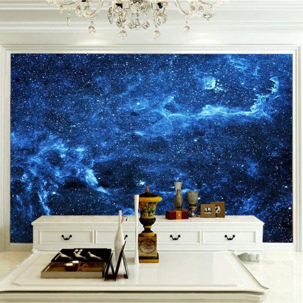 Décoration murale 3D ciel étoilé pour un salon moderne chic - Papier peint 200x140 cm