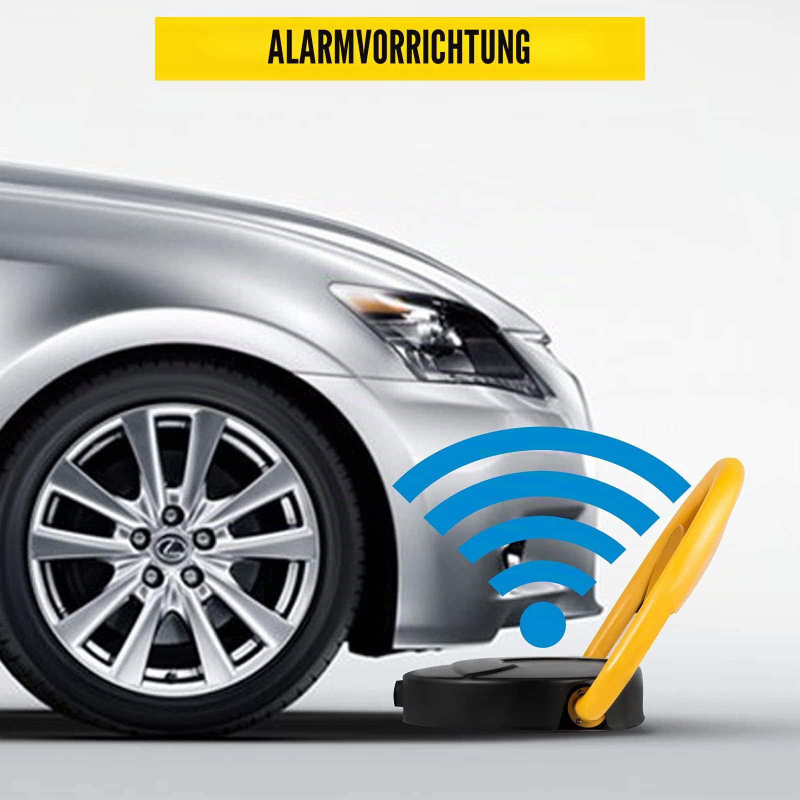 Elektrische Parkplatzsperre mit 2 Fernbedienungen, Entfernung 30 m, automatische Fernbedienung, Parkplatzsperre, Fernbedienung, Platz für Auto