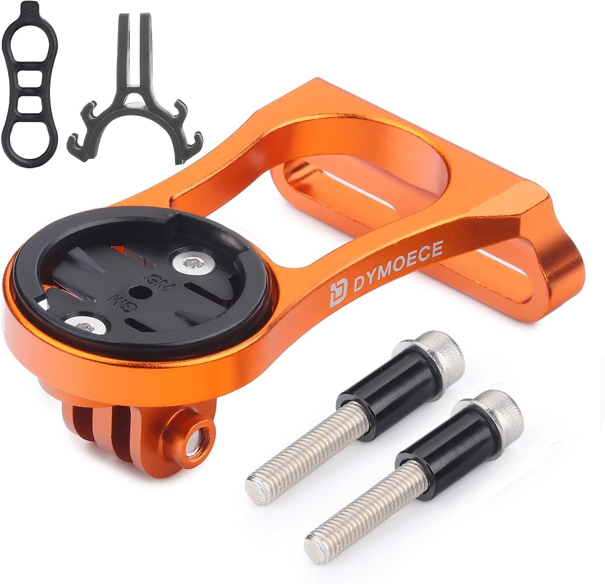 Bike Computer Mount for Garmin GPS Devices Extended Out Front Mount | Bicycle Combo Mount CNC Aluminum Construction Compatible with Sports Action Camera and Bicycle Flashlight