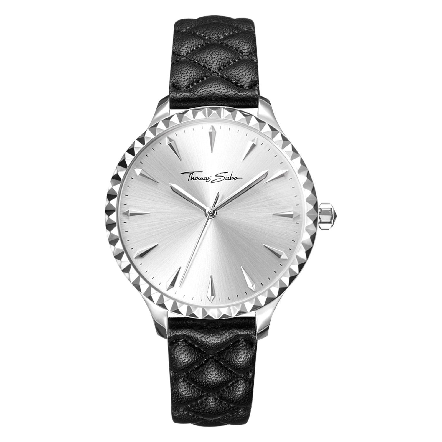 Thomas Sabo Women's Gray Rebel At Heart Black Leather Watch - Watches - One Size - Accessories
