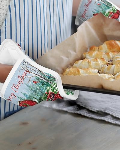 Miniatura 6 de Juego de 3 agarraderas de tela de rizo para cocina, antideslizante y aislamiento térmico, juego de 3 agarraderas de tela de toalla con bolsillo,