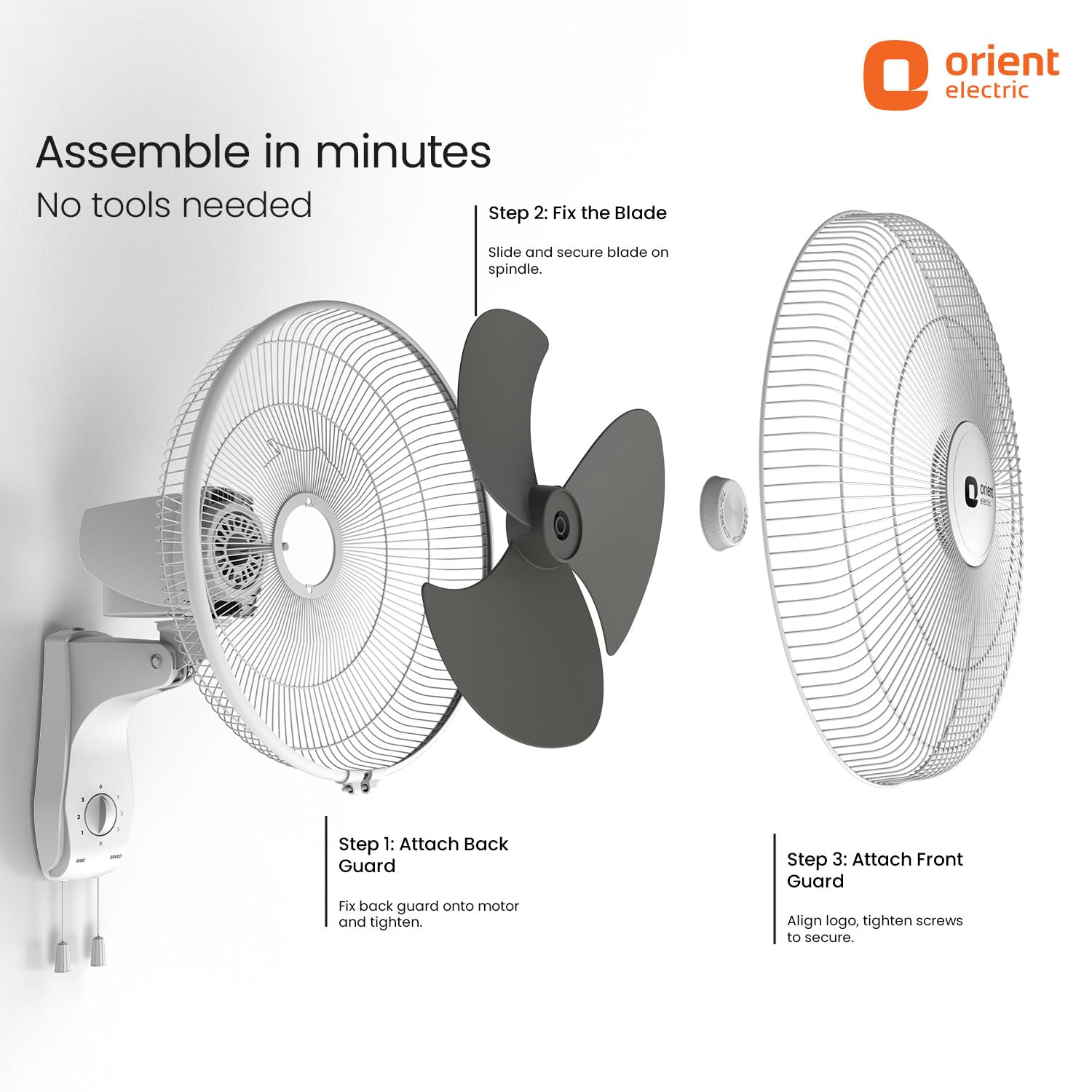 Orient Electric Wall 97 - High Speed Wall Fan -6