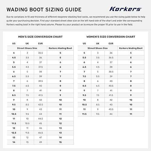 Miniatura 8 de Korkers Devil's Canyon Wading Botas - atléticas y guantes, incluye fieltro intercambiable y suelas Kling-On
