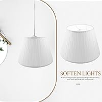 Vista 9 de LIFKOME Pantalla de lámpara de tela Pantalla de lámpara grande para sala de estar Ablandar las luces Fácil Instalar