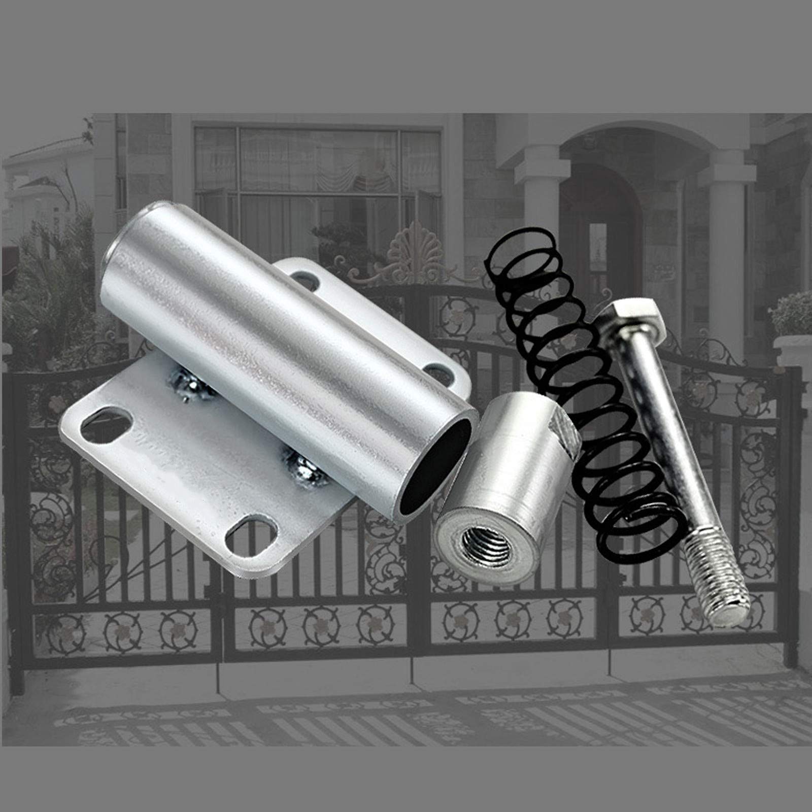 Ruedas giratorias con Freno de Alta Resistencia, Ruedas giratorias de 2" con Amortiguador, para Puertas de Metal o Madera, Altamente escalables a 60 mm, Capacidad de Carga de 70 kg (Nylon).