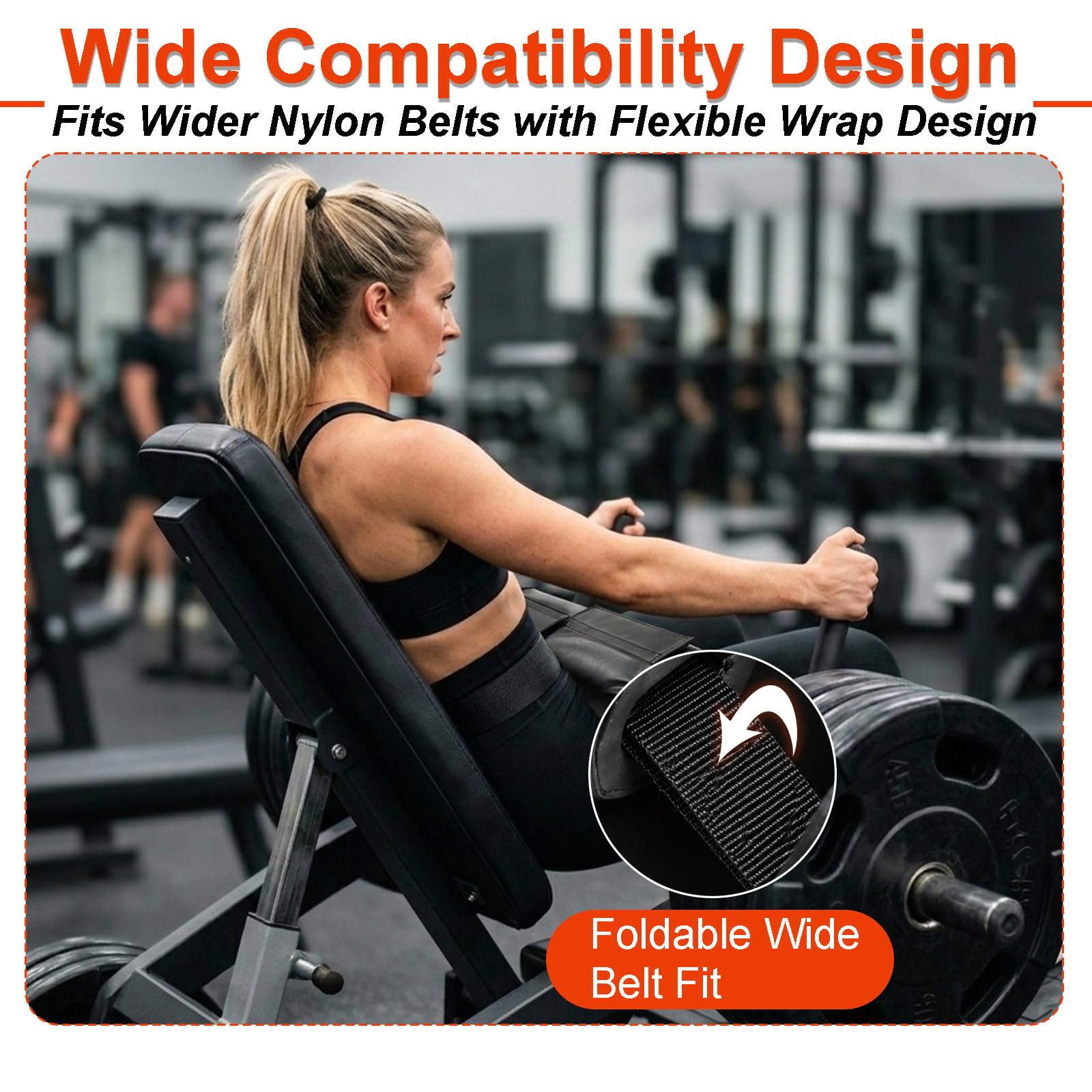 Hip-Thrust Machine - Almohadilla para cinturón de 3 cm de espuma doble para