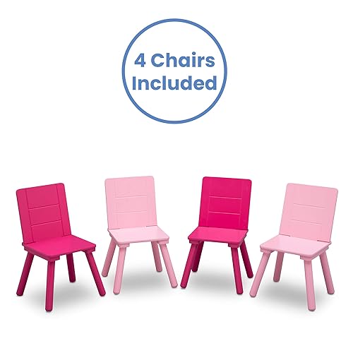 Miniatura 5 de Delta Children Juego de mesa y sillas para niños 4 sillas incluidas  Ideal para artes y manualidades hora de aperitivos educación en casa tareas y