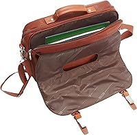 Vista 19 de Kenneth Cole REACTION Show Business - Bolsa de mensajero de cuero colombiano para portátil de negocios de 16 pulgadas