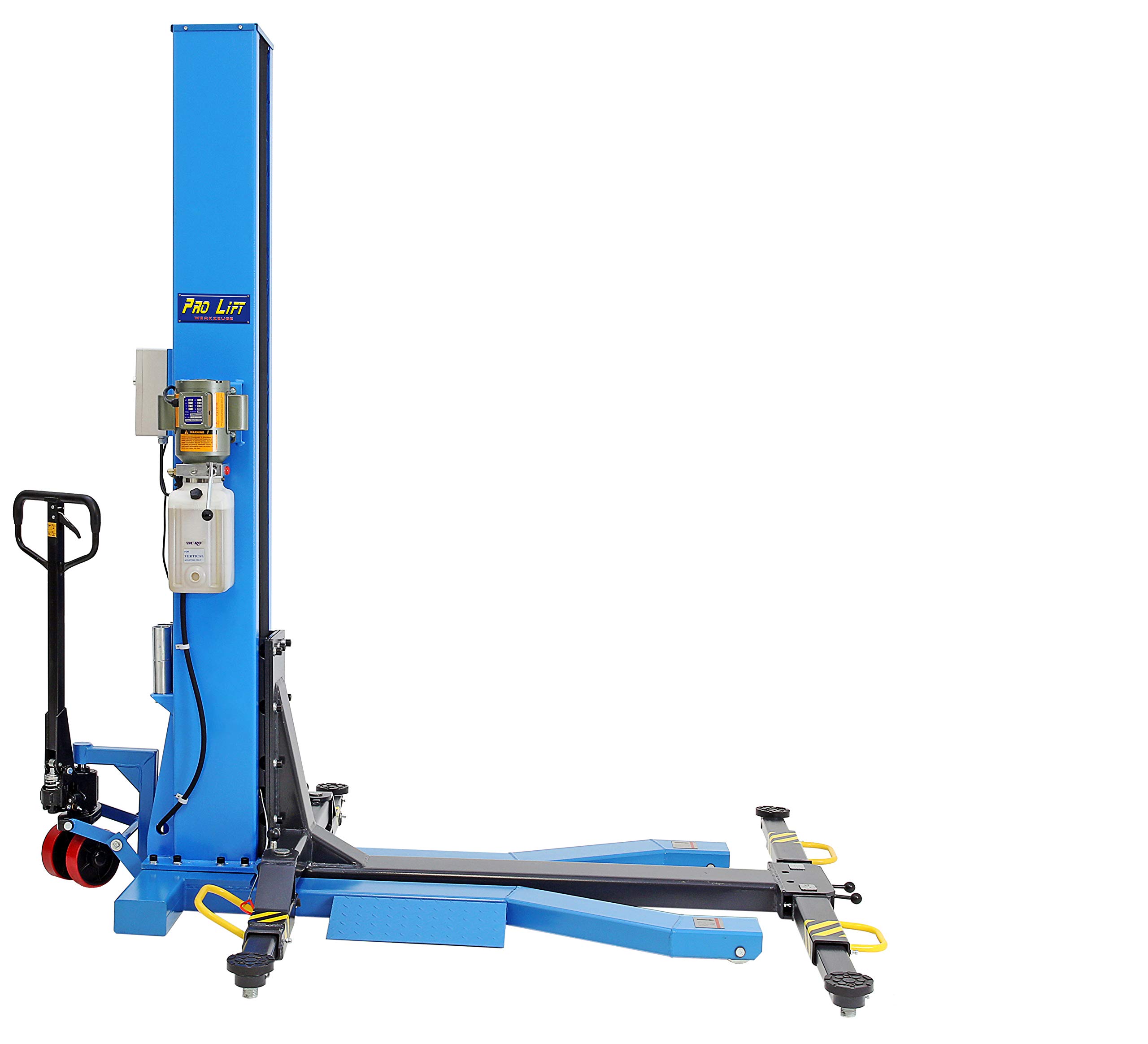 Plataforma elevadora de 1 columna, 2,5 t móvil, 2500 kg, monolift para coche, plataforma de columna portátil, electrohidráulica, plataforma de taller