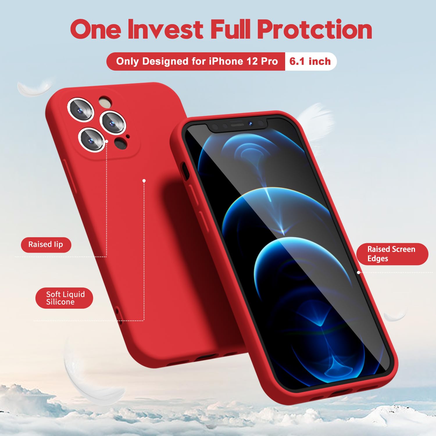 oakxco for iPhone 16 Pro Max Case Liquid Silicone, Soft Rubber Gel Elegant Aesthetic Basic Simple Cover, Cute Thin Slim TPU Matte Solid Color Plain Smooth Case for Women Girl, Light Pink — view 1473
