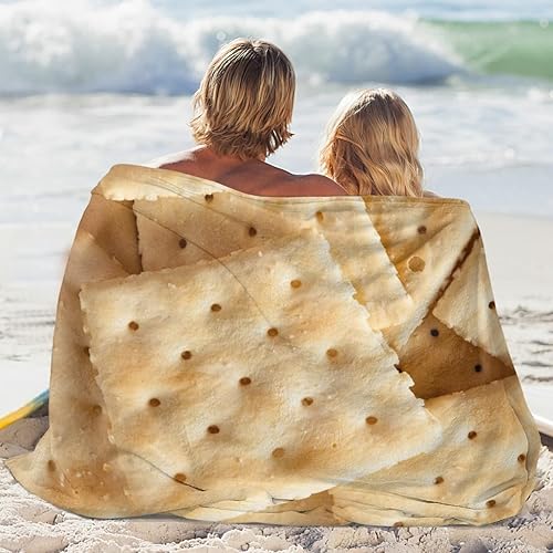 Miniatura 6 de Manta de soda Saltine Crackers 3D divertida y realista para alimentos, ultra suave, 60 x 50 pulgadas, para viajes, todas las estaciones, cama, sofá,