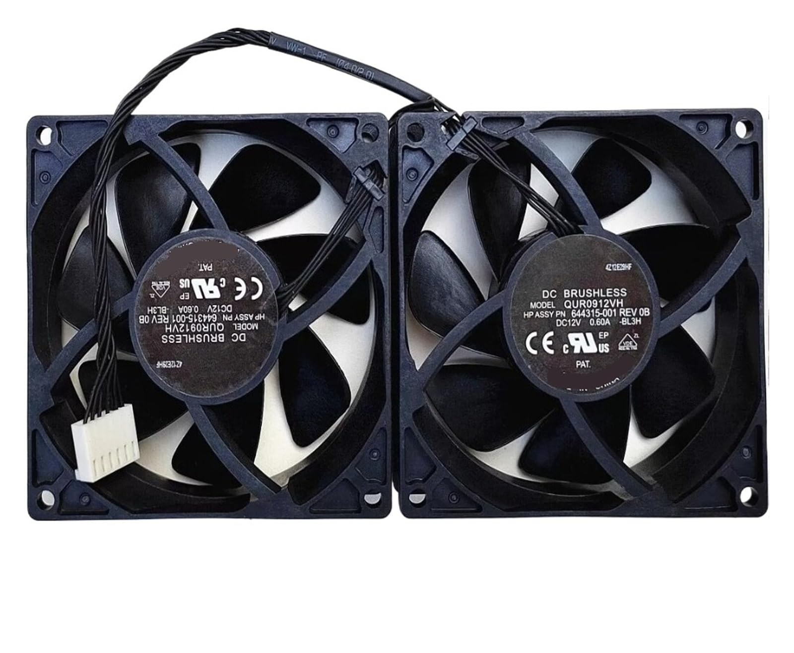Ventilateur de refroidissement 12 V QUR0912VH pour châssis 644315-001