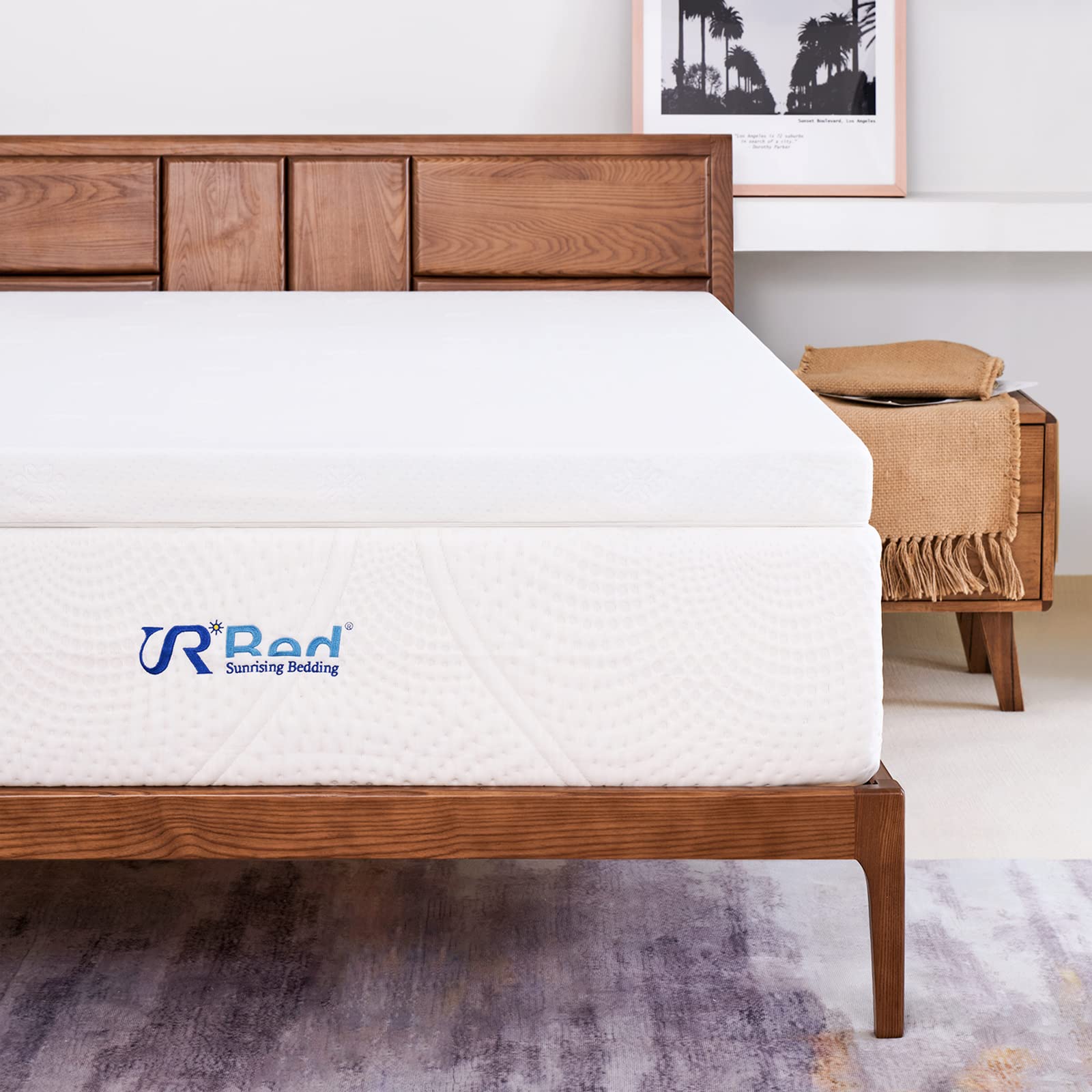 Mattress Topper Twin, 2 Inch Gel Memory Foam Mattress Topper, Plush Soft Mattress Pads for Pain Relief with Removable & Washable Cover, 120 Day Free Return, 10 Year Warranty