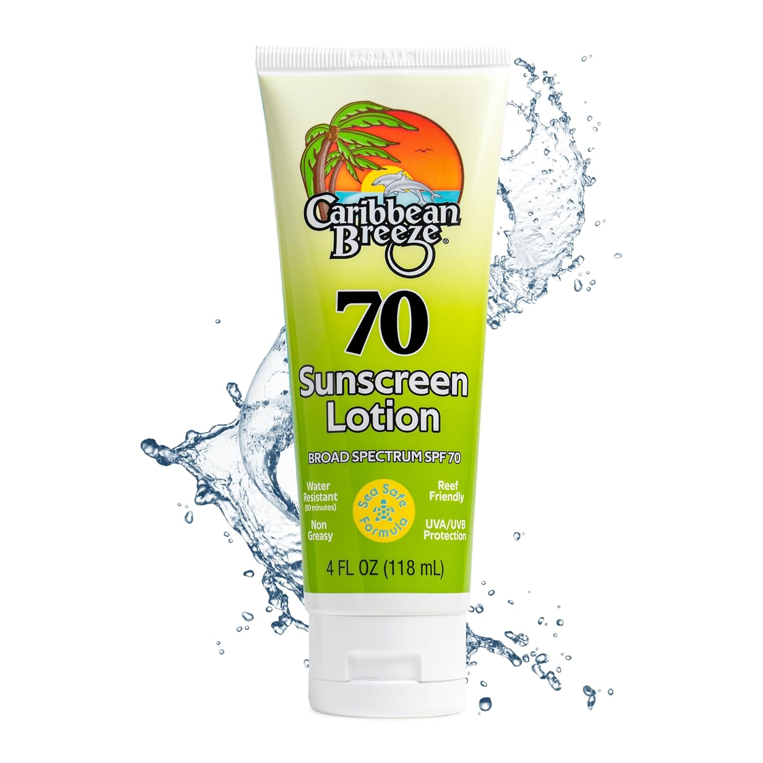 Reef Friendly Sunscreen SPF 70 Lotion, Mango Lime Scent