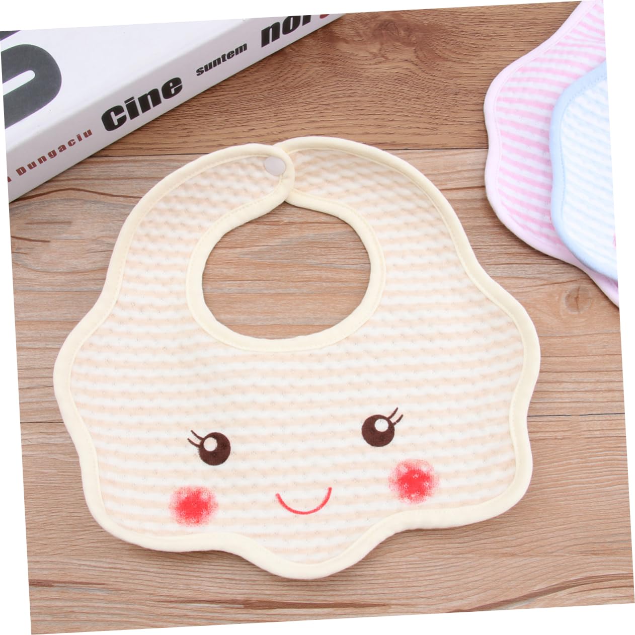 UPKOCH 15piezas Baberos De Algodón Impermeables Para Niño De Baberos De Dibujos Animados Ajustables Toallas De Saliva Para Alimentación Para Recién Nacidos y Lactantes De