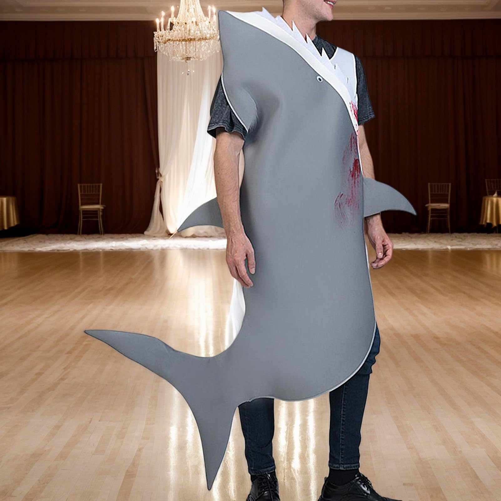 Kostium Rekina Dla Dorosłych Kostium Cosplay Sceniczny Dla Dorosłych | Szalone Przebieranki Regulowane Akcesoria Na Urodziny Zabawę