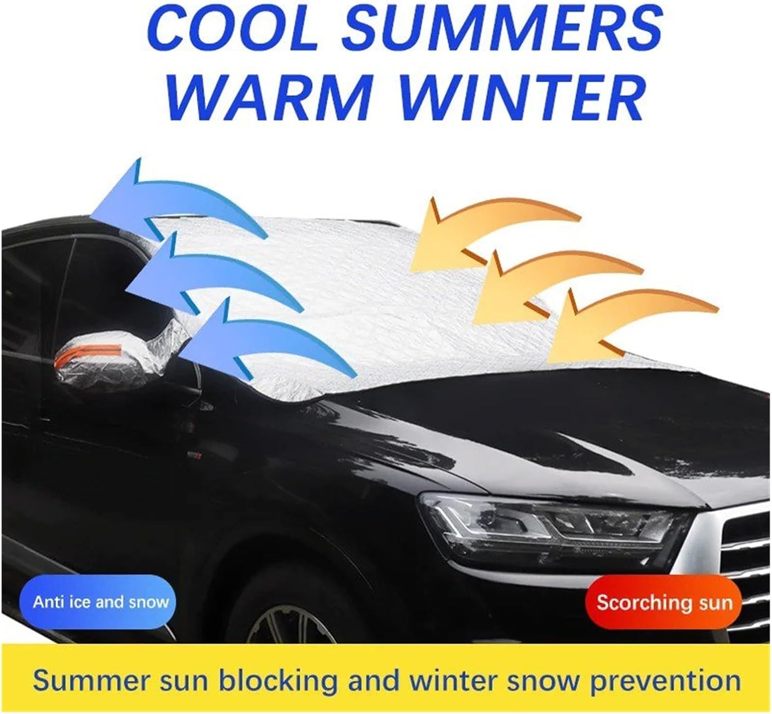 Snow Protection for Cars for Renegade 2015 2016 2017 2018 2019 2020-2024 Car Windshield Frost Cover Ice Snow Shield Front Protector